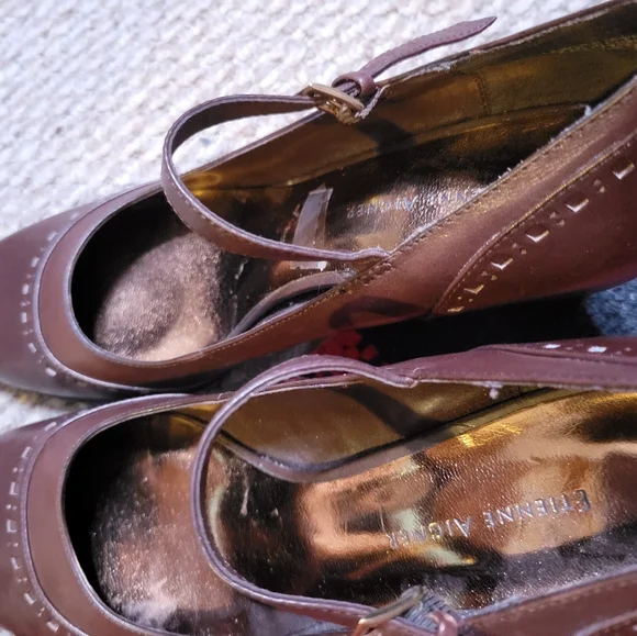 Etienne Aigner Nadine strap retro look heel size 7M - Picture 4 of 10